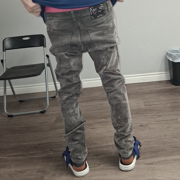 Dior X Cactus Jack Slim Jean With Flocked Velvet Worn 1x Read Dscript 32w Brown - Picture 11 of 17